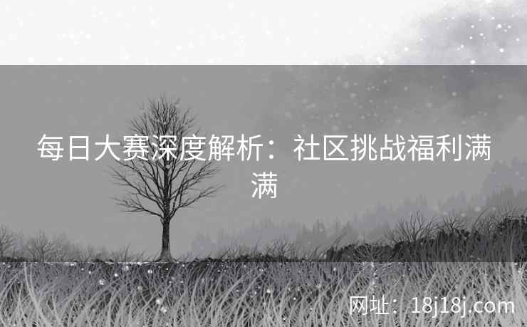 每日大赛深度解析：社区挑战福利满满