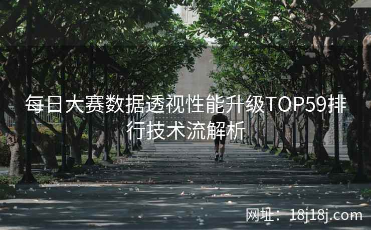 每日大赛数据透视性能升级TOP59排行技术流解析